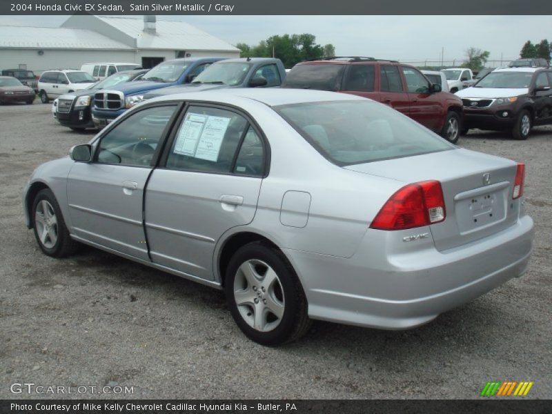 Satin Silver Metallic / Gray 2004 Honda Civic EX Sedan