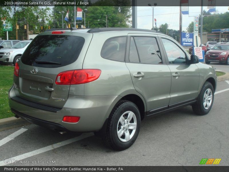 Natural Khaki / Beige 2009 Hyundai Santa Fe GLS