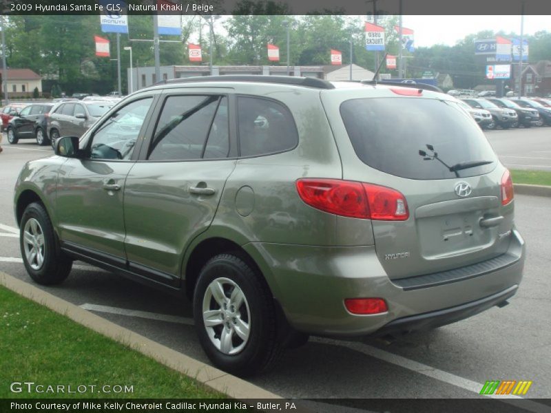 Natural Khaki / Beige 2009 Hyundai Santa Fe GLS