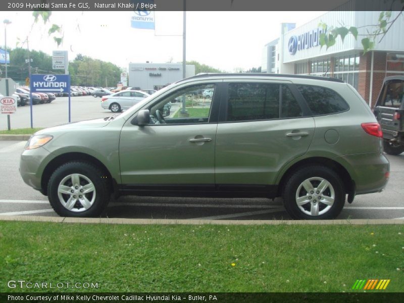 Natural Khaki / Beige 2009 Hyundai Santa Fe GLS