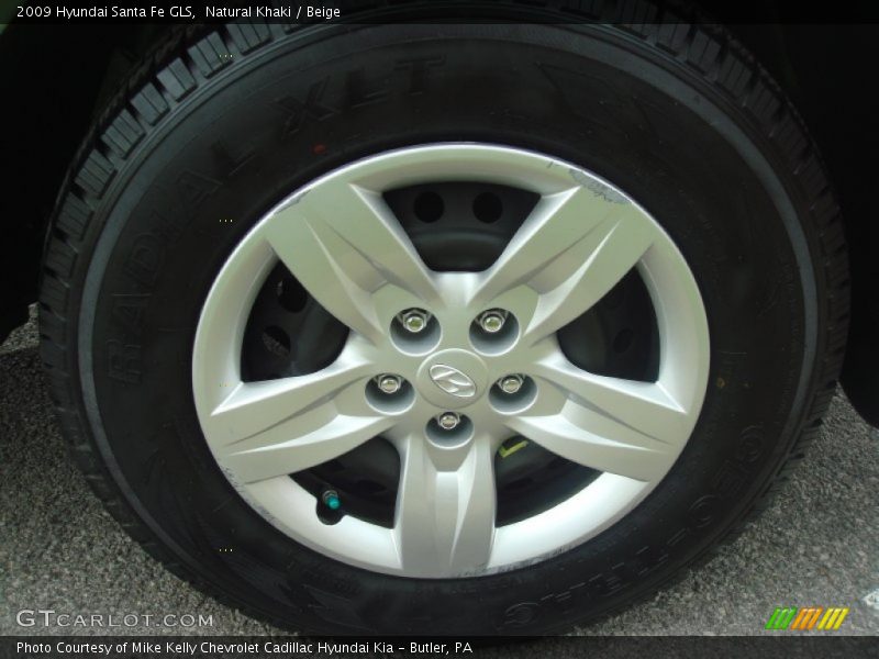 Natural Khaki / Beige 2009 Hyundai Santa Fe GLS