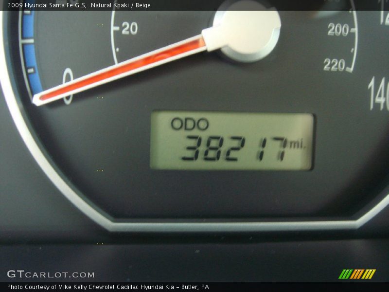 Natural Khaki / Beige 2009 Hyundai Santa Fe GLS