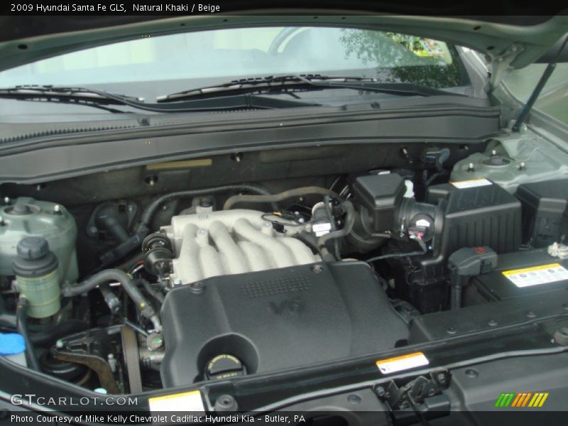 Natural Khaki / Beige 2009 Hyundai Santa Fe GLS
