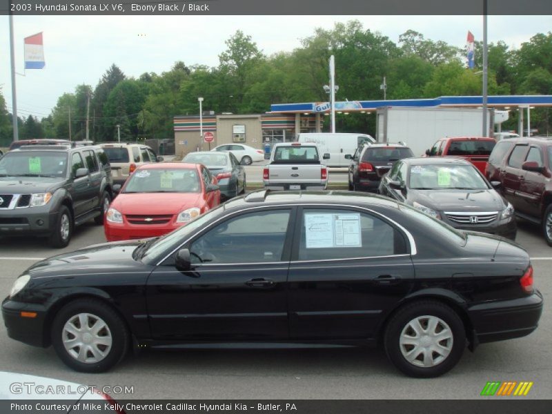 Ebony Black / Black 2003 Hyundai Sonata LX V6