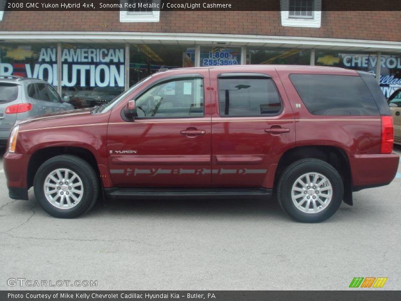 Sonoma Red Metallic / Cocoa/Light Cashmere 2008 GMC Yukon Hybrid 4x4