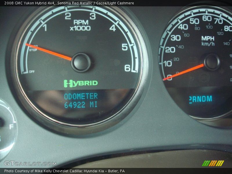 Sonoma Red Metallic / Cocoa/Light Cashmere 2008 GMC Yukon Hybrid 4x4