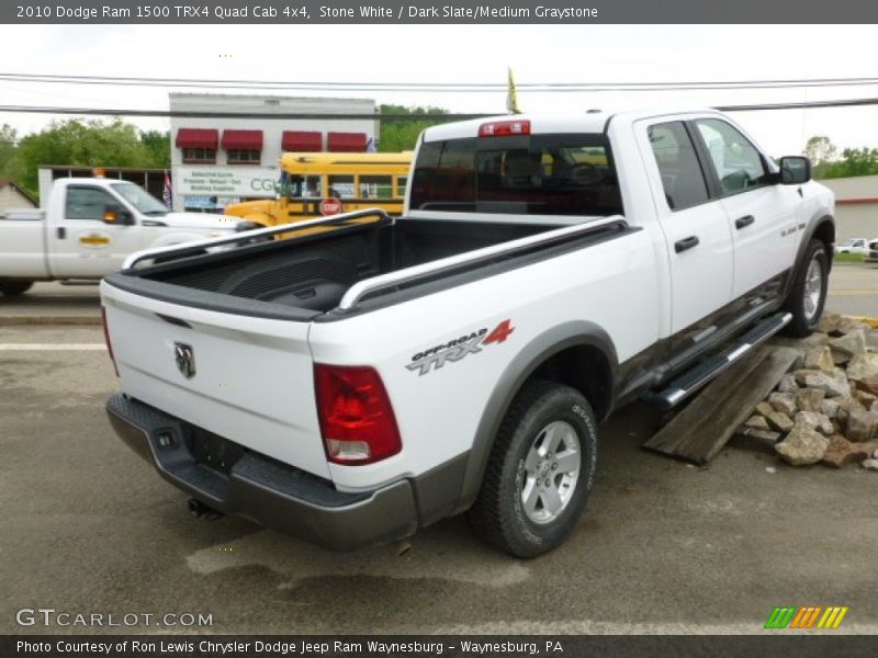 Stone White / Dark Slate/Medium Graystone 2010 Dodge Ram 1500 TRX4 Quad Cab 4x4