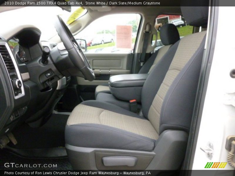 Stone White / Dark Slate/Medium Graystone 2010 Dodge Ram 1500 TRX4 Quad Cab 4x4