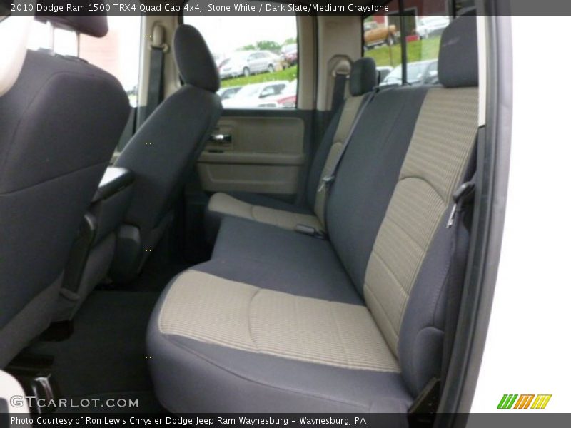 Stone White / Dark Slate/Medium Graystone 2010 Dodge Ram 1500 TRX4 Quad Cab 4x4