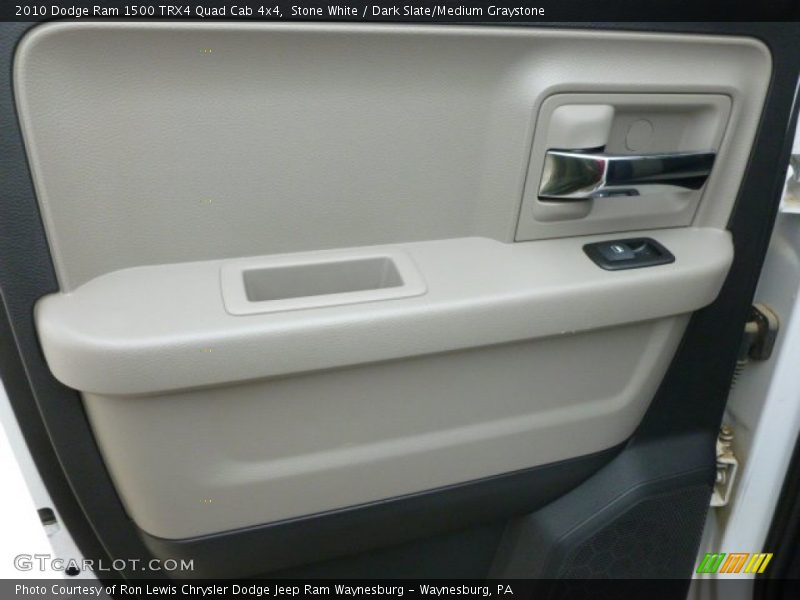 Stone White / Dark Slate/Medium Graystone 2010 Dodge Ram 1500 TRX4 Quad Cab 4x4