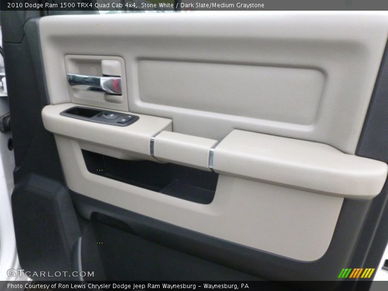 Stone White / Dark Slate/Medium Graystone 2010 Dodge Ram 1500 TRX4 Quad Cab 4x4