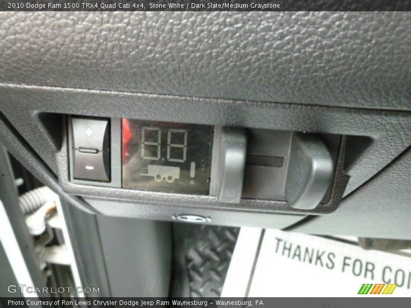 Stone White / Dark Slate/Medium Graystone 2010 Dodge Ram 1500 TRX4 Quad Cab 4x4