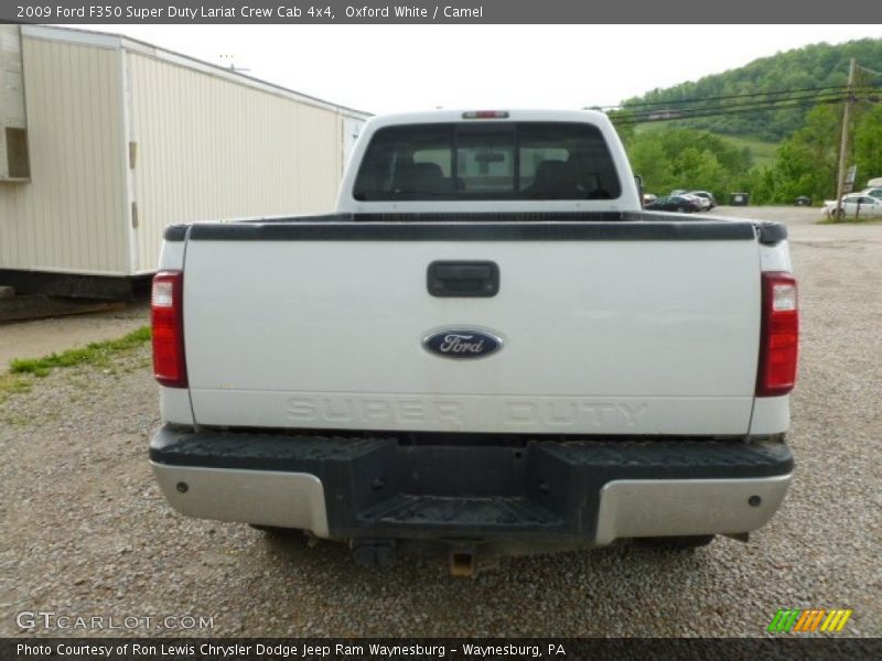 Oxford White / Camel 2009 Ford F350 Super Duty Lariat Crew Cab 4x4