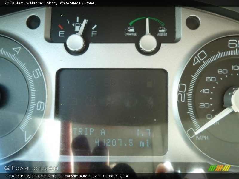 White Suede / Stone 2009 Mercury Mariner Hybrid
