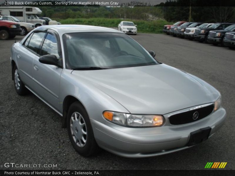 Sterling Silver Metallic / Medium Gray 2003 Buick Century Custom