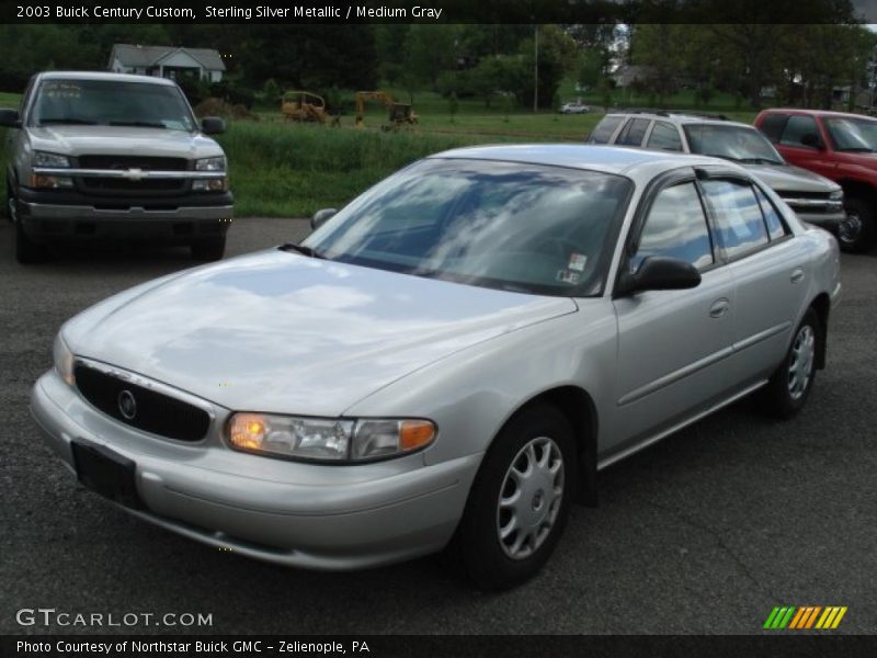 Sterling Silver Metallic / Medium Gray 2003 Buick Century Custom