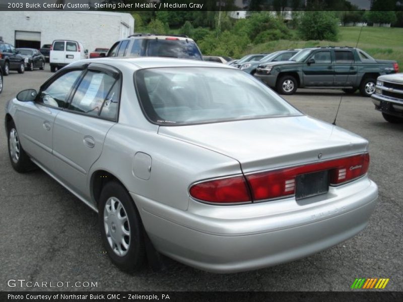 Sterling Silver Metallic / Medium Gray 2003 Buick Century Custom