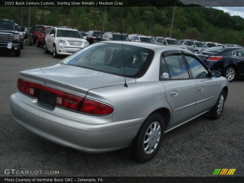 Sterling Silver Metallic / Medium Gray 2003 Buick Century Custom