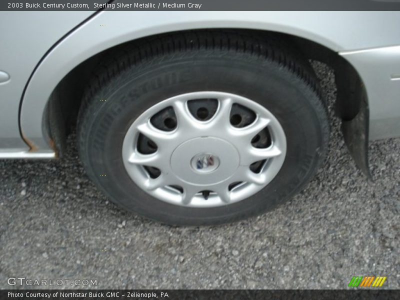Sterling Silver Metallic / Medium Gray 2003 Buick Century Custom