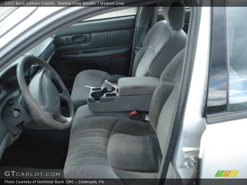 Sterling Silver Metallic / Medium Gray 2003 Buick Century Custom