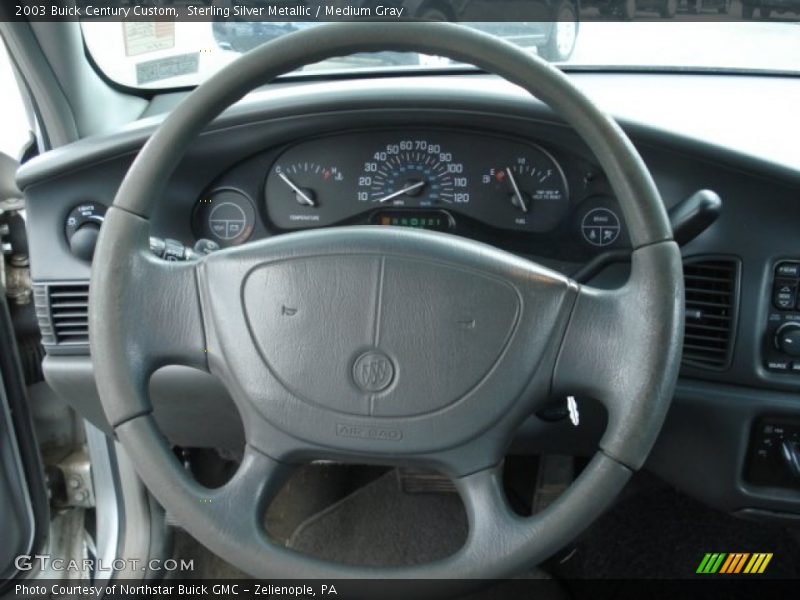 Sterling Silver Metallic / Medium Gray 2003 Buick Century Custom