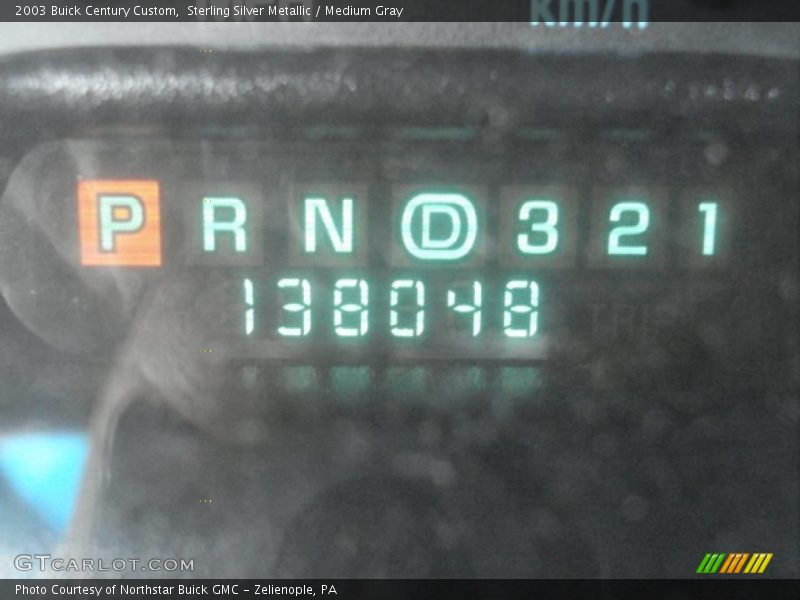 Sterling Silver Metallic / Medium Gray 2003 Buick Century Custom