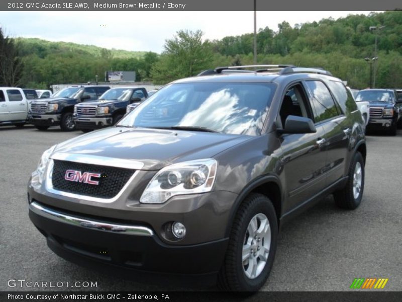 Medium Brown Metallic / Ebony 2012 GMC Acadia SLE AWD