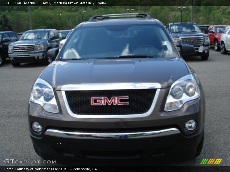 Medium Brown Metallic / Ebony 2012 GMC Acadia SLE AWD