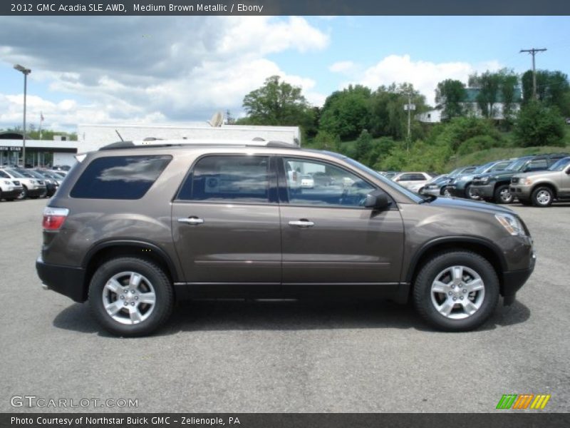 Medium Brown Metallic / Ebony 2012 GMC Acadia SLE AWD