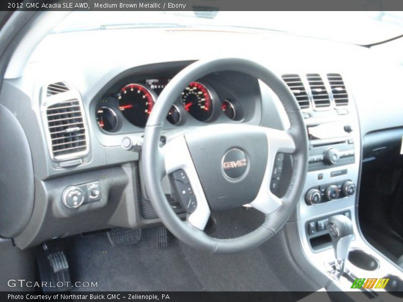 Medium Brown Metallic / Ebony 2012 GMC Acadia SLE AWD
