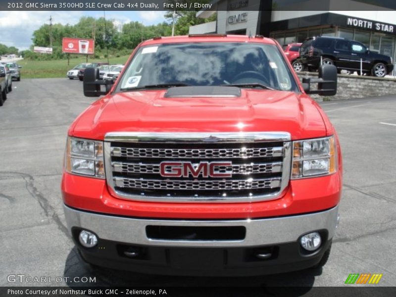Fire Red / Ebony 2012 GMC Sierra 3500HD SLE Crew Cab 4x4 Dually