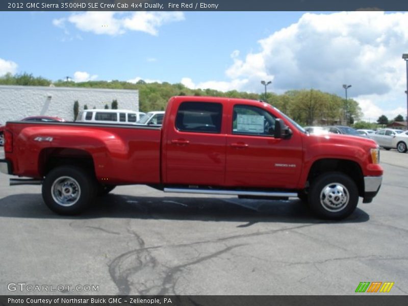 Fire Red / Ebony 2012 GMC Sierra 3500HD SLE Crew Cab 4x4 Dually