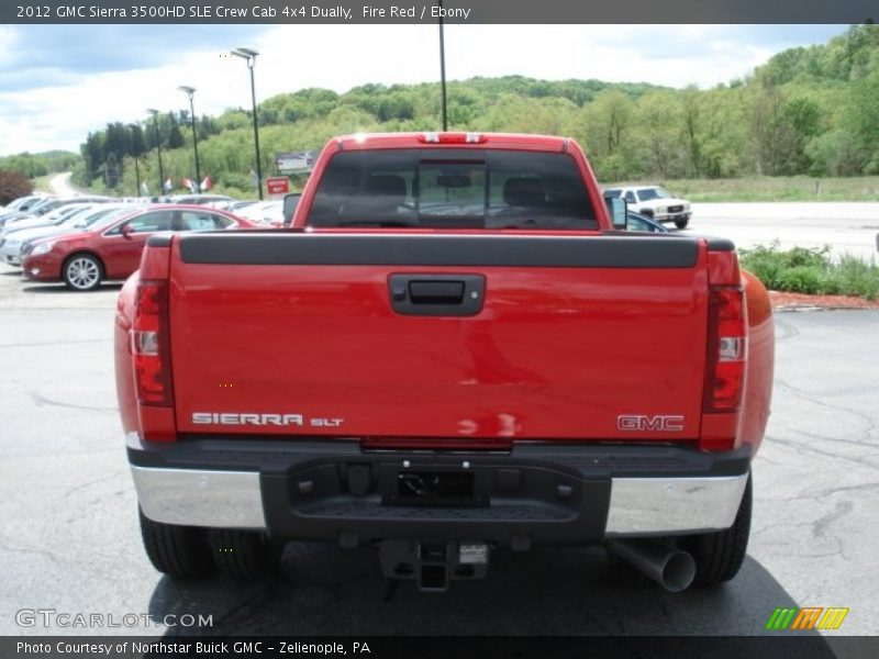 Fire Red / Ebony 2012 GMC Sierra 3500HD SLE Crew Cab 4x4 Dually