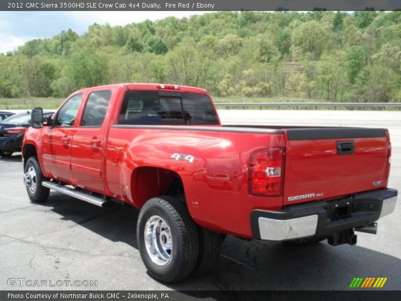  2012 Sierra 3500HD SLE Crew Cab 4x4 Dually Fire Red