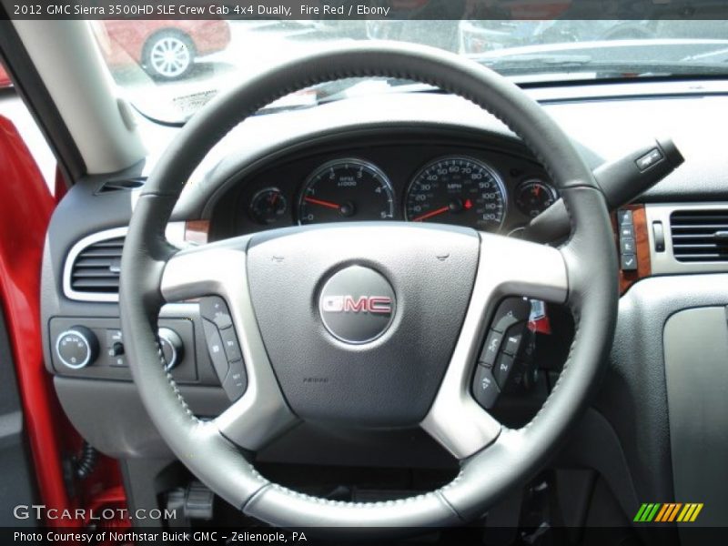  2012 Sierra 3500HD SLE Crew Cab 4x4 Dually Steering Wheel