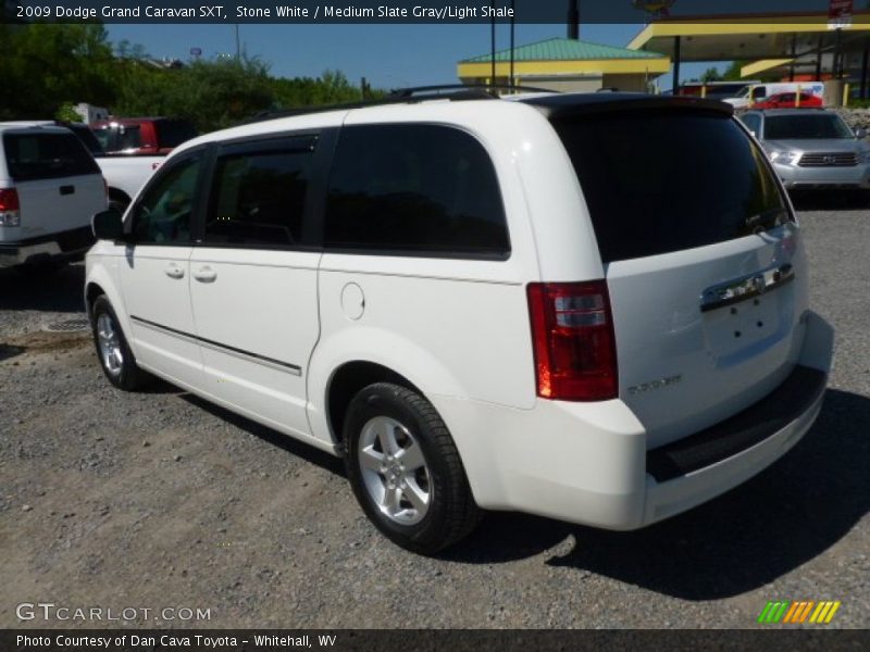 Stone White / Medium Slate Gray/Light Shale 2009 Dodge Grand Caravan SXT