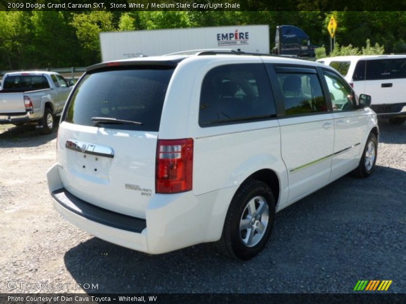 Stone White / Medium Slate Gray/Light Shale 2009 Dodge Grand Caravan SXT