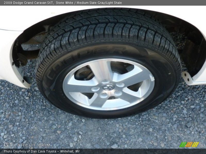 Stone White / Medium Slate Gray/Light Shale 2009 Dodge Grand Caravan SXT