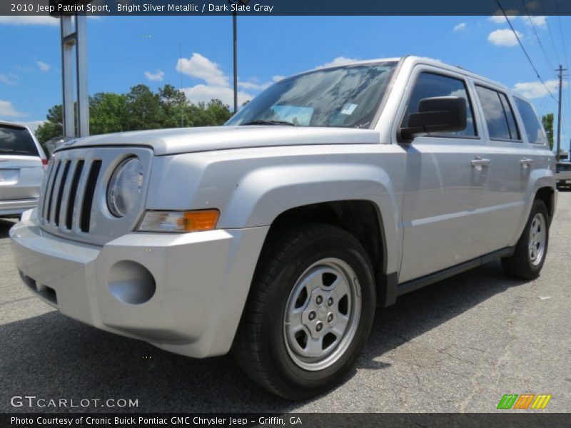 Bright Silver Metallic / Dark Slate Gray 2010 Jeep Patriot Sport