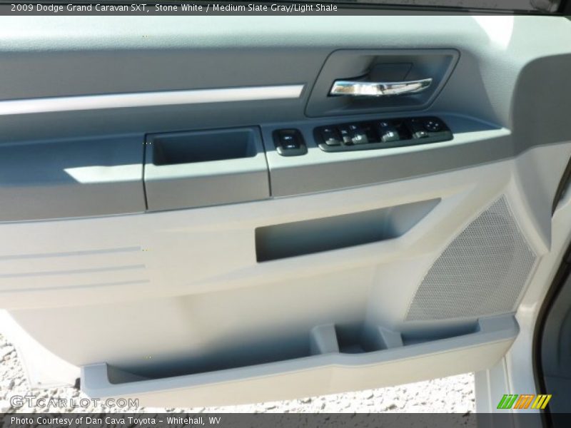 Stone White / Medium Slate Gray/Light Shale 2009 Dodge Grand Caravan SXT