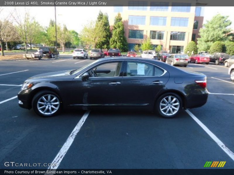 Smokey Granite Gray Mica / Light Gray 2008 Lexus LS 460