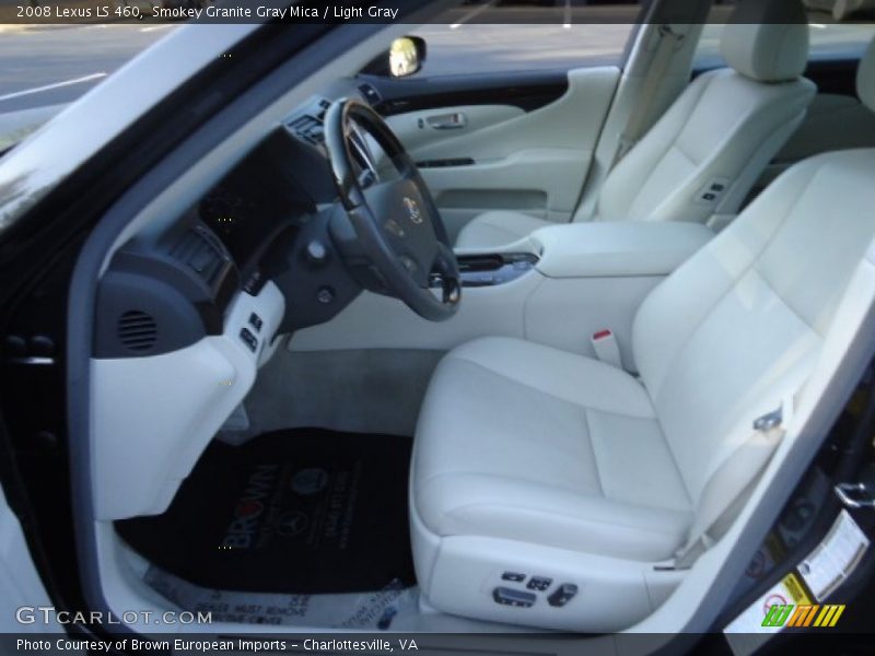 Smokey Granite Gray Mica / Light Gray 2008 Lexus LS 460