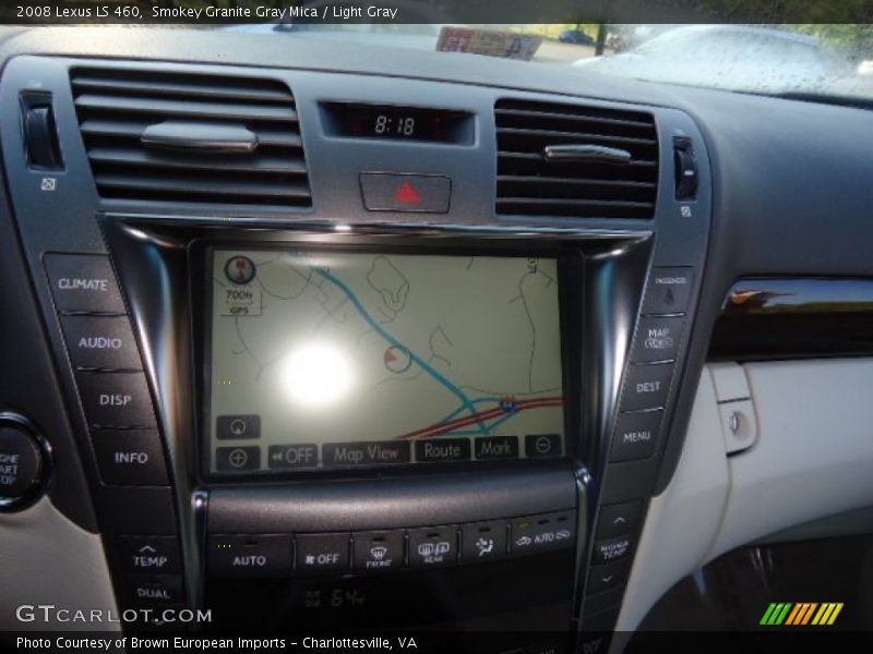 Smokey Granite Gray Mica / Light Gray 2008 Lexus LS 460