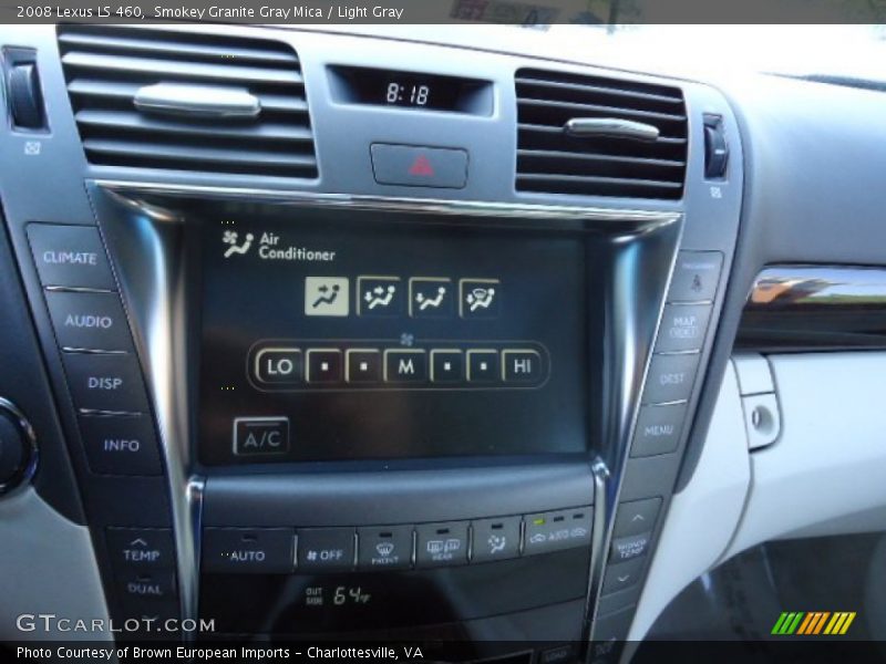 Smokey Granite Gray Mica / Light Gray 2008 Lexus LS 460