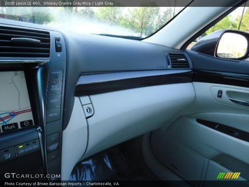 Smokey Granite Gray Mica / Light Gray 2008 Lexus LS 460