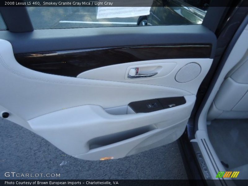 Smokey Granite Gray Mica / Light Gray 2008 Lexus LS 460