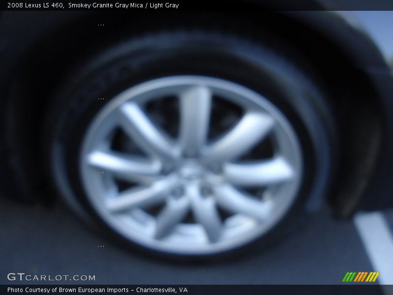 Smokey Granite Gray Mica / Light Gray 2008 Lexus LS 460