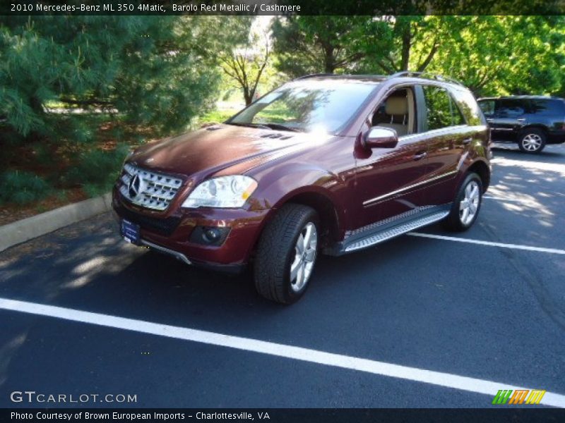 Barolo Red Metallic / Cashmere 2010 Mercedes-Benz ML 350 4Matic