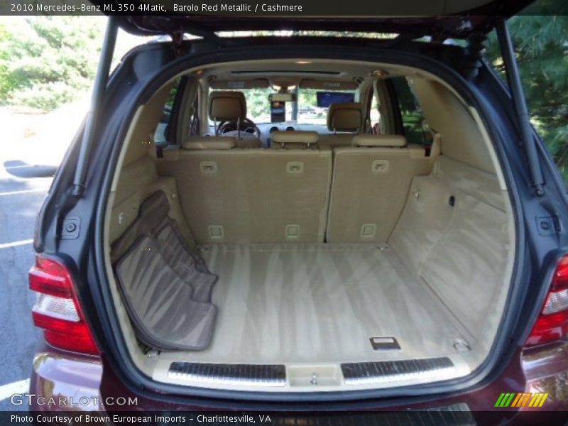 Barolo Red Metallic / Cashmere 2010 Mercedes-Benz ML 350 4Matic