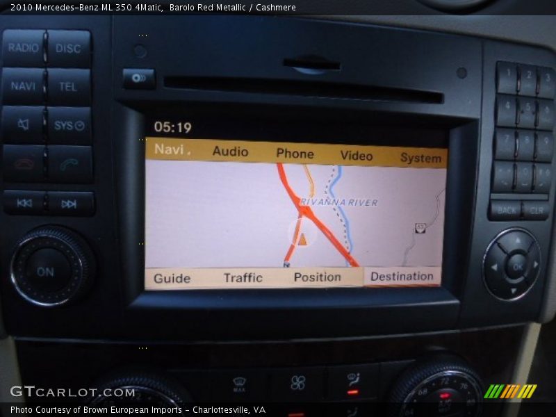 Barolo Red Metallic / Cashmere 2010 Mercedes-Benz ML 350 4Matic